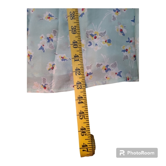 Johnny Was 100% Silk Boho Maxi Floral Skirt w/ Silk Lining Size Large - Picture 12 of 13